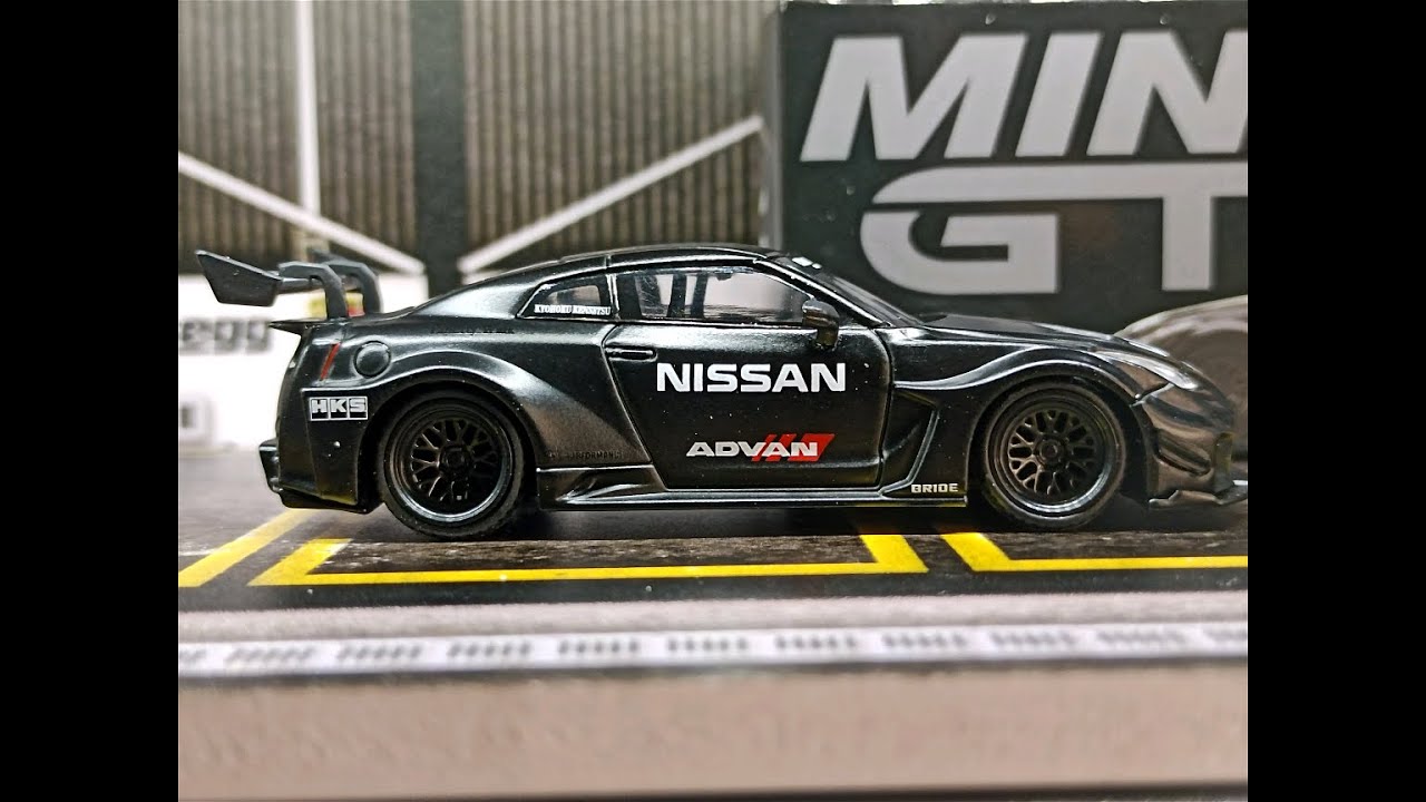 Mini GT LBWK NISSAN 35GT-R MATTE BLACK - YouTube