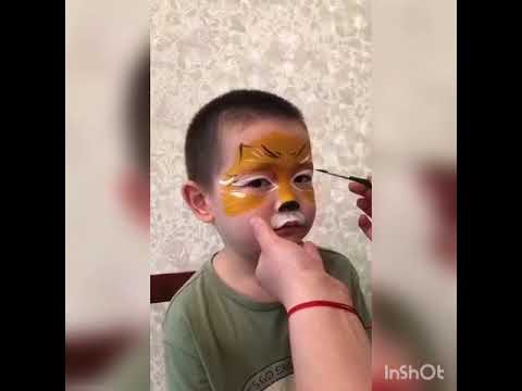 Мастер-класс "Аквагрим котенок", педагог д/о Люева О.С.