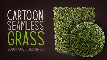 Easy Stylised Grass Texture (Seamless) Substance Designer - 3d Game Texture for Games