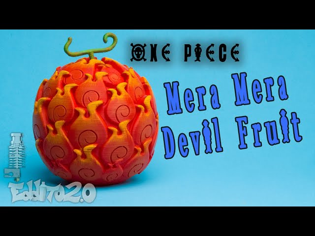 3D Printed Devil Fruit Mera Mera No Mi Gomu Gomu No Mi Inpired One Piece  Ace Luffy Decoration Various Sizes 