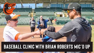 Face Autism Baseball Clinic with Brian Roberts Mic’d Up