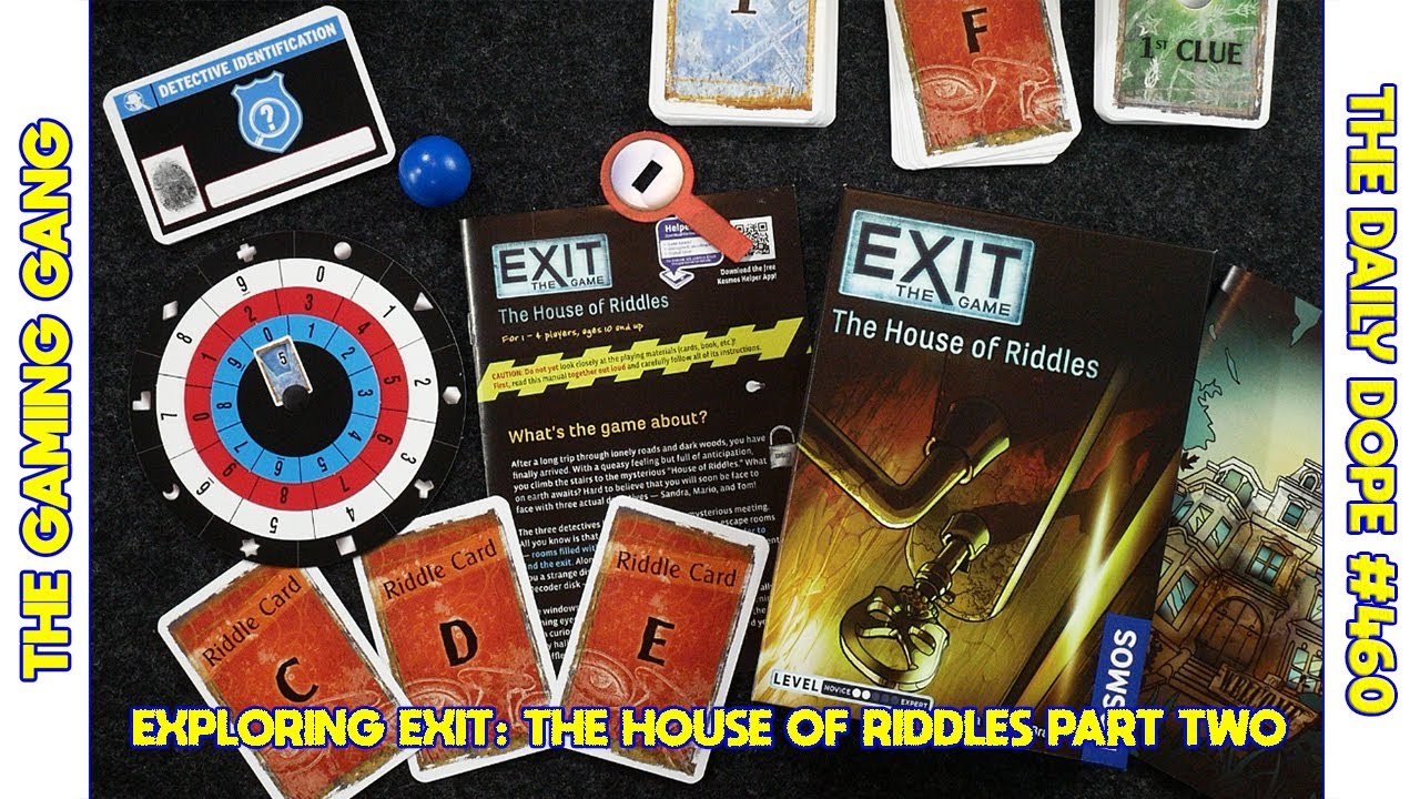 The Daily Dope 460 Solving Exit The Game The House Of Riddles Part Two Youtube