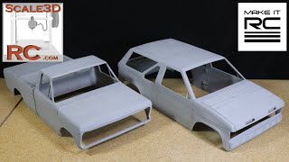 Printing + Assembling 1/10 Scale RC Crawler Bodies From Scale 3D RC