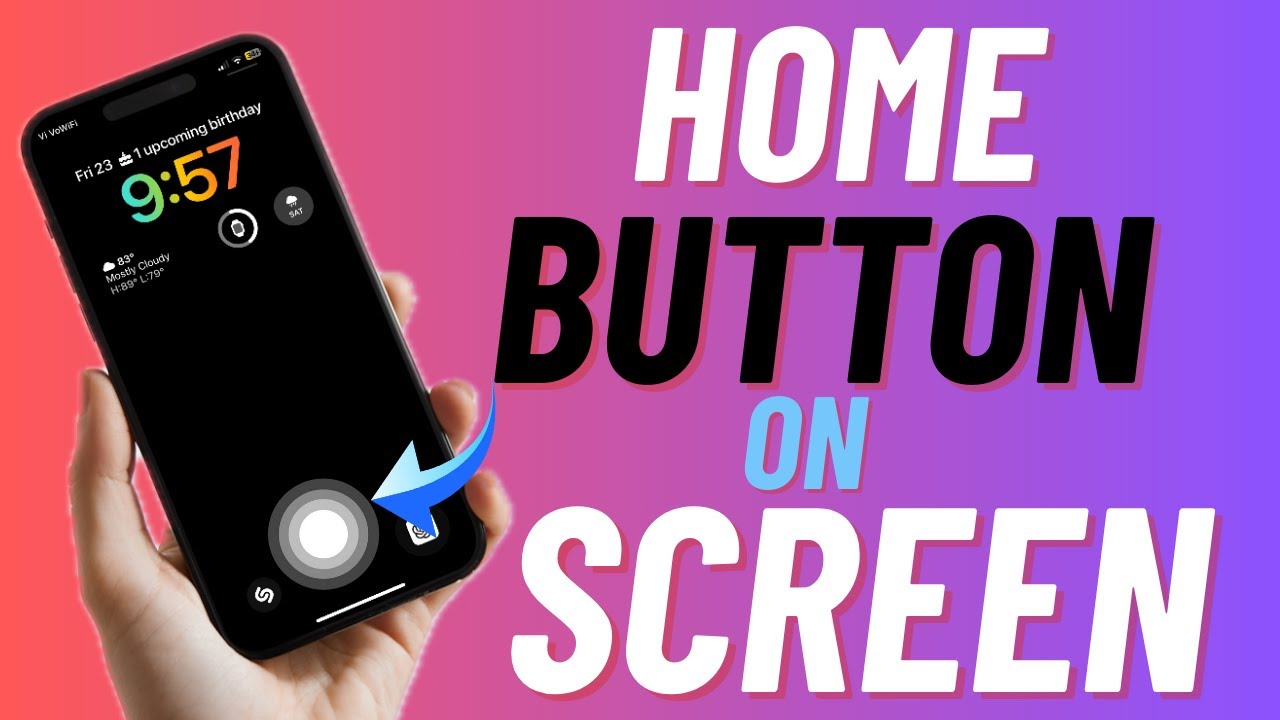 How To Put Home Button On Screen On IPhone 16 16 Pro YouTube