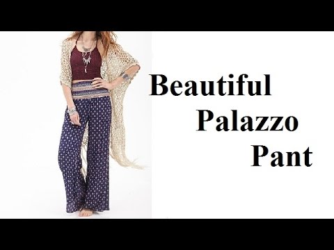 How to make Palazzo Pant fitted by KC - YouTube