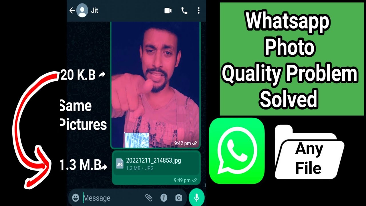 whatsapp High quality photos send any file send whatsapp YouTube