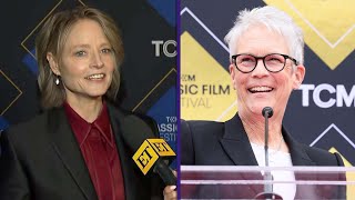 Jodie Foster Reacts To Being Honored By Jamie Lee Curtis At Hand And Footprint Ceremony Exclusiv
