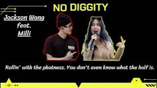 เนื้อเพลง (Lyrics) No diggity -  Jackson Wang feat.  Milli