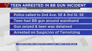 Teen arrested for allegedly threatening another teen with a BB gun