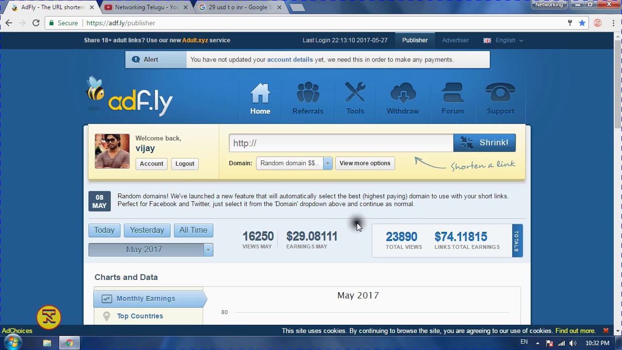 How To Make $100 Per Day Or More Money With Adfly?