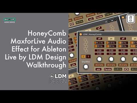 Honeycomb by LDM Design - 16 Nested Comb Filters for Metallic Sound Design | MaxforLive