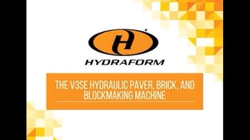 Hydraform V3SE Hydraulic Paver, Brick and Blockmaking Machine
