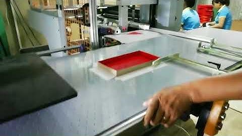 Automatic rigid box making line in Vietnam/Dây chuyền làm hộp cứng tự động tại Việt Nam