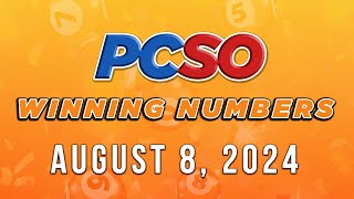 P15M Jackpot Super Lotto 6/49, 2D, 3D, 6D, and Lotto 6/42 | August 8, 2024