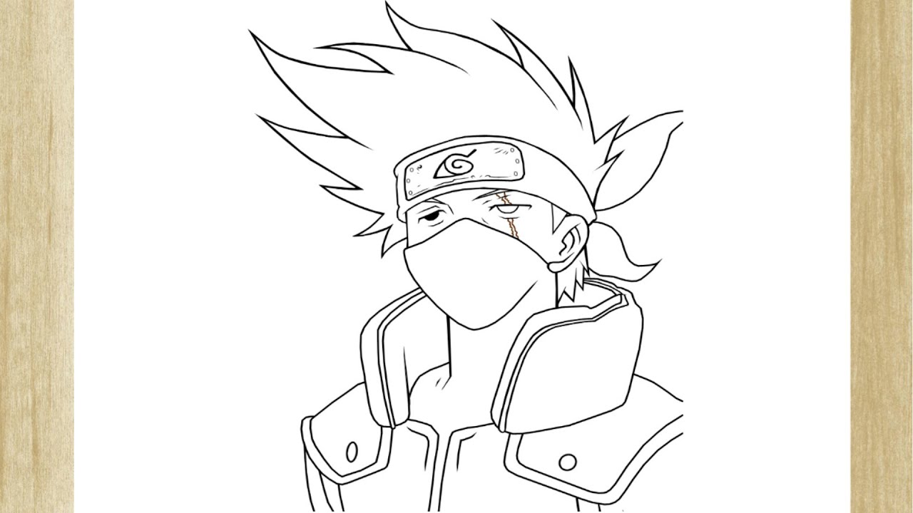 Como Desenhar o Kakashi Hatake de Naruto - Passo a Passo 