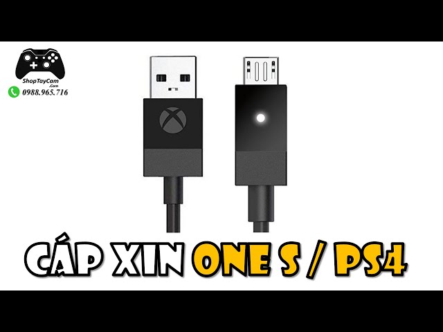 Chỉ Hơn 100K Đây là dây Cáp / cable TỐT NHẤT Cho Tay Cầm Xbox One, One S, PS4 Dài 2,7m | ShopTayCam