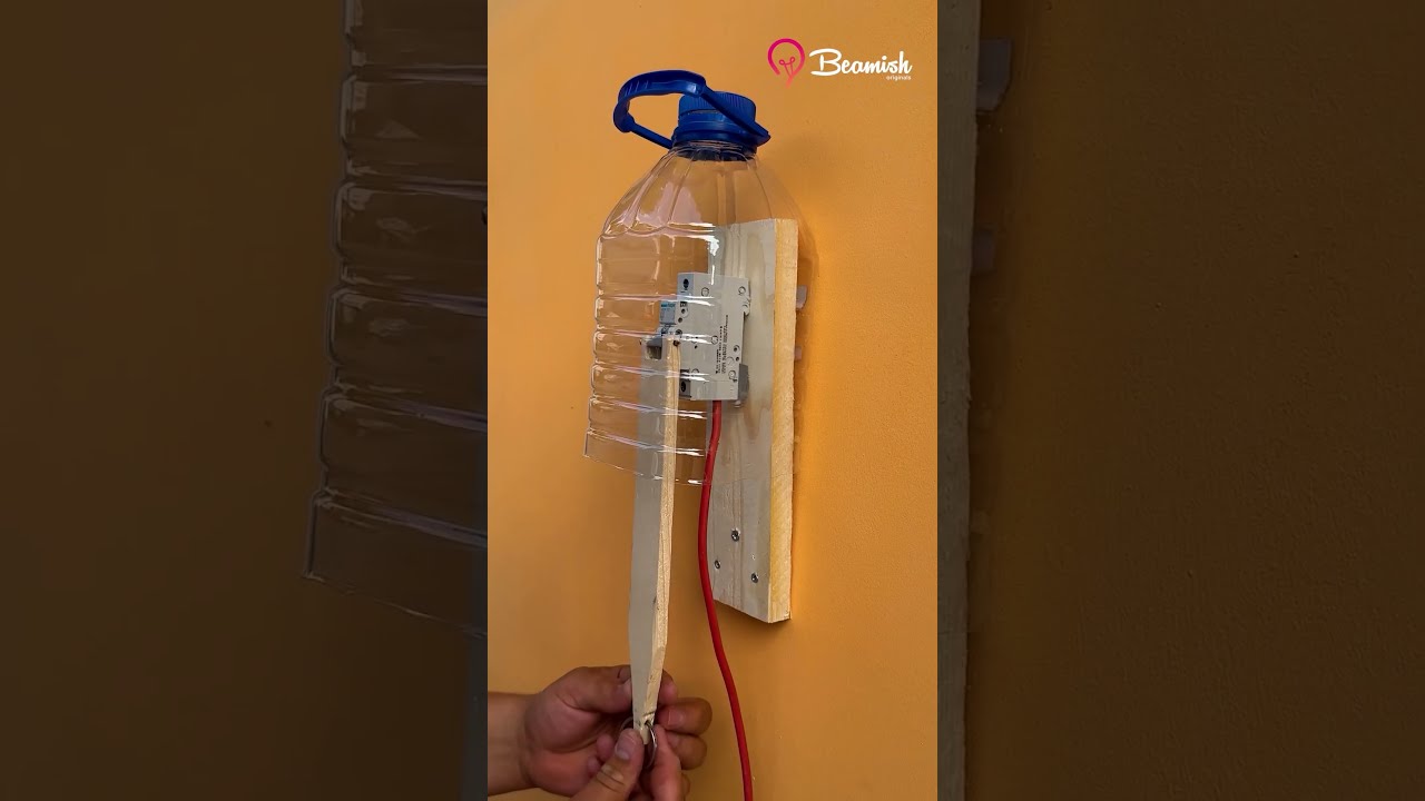 A Safe Way To Cover The Circuit Breaker Using Plastic Bottle Safety Hacks