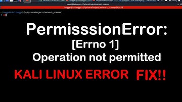 PermissionError: [Errno 1] Operation not permitted FIX