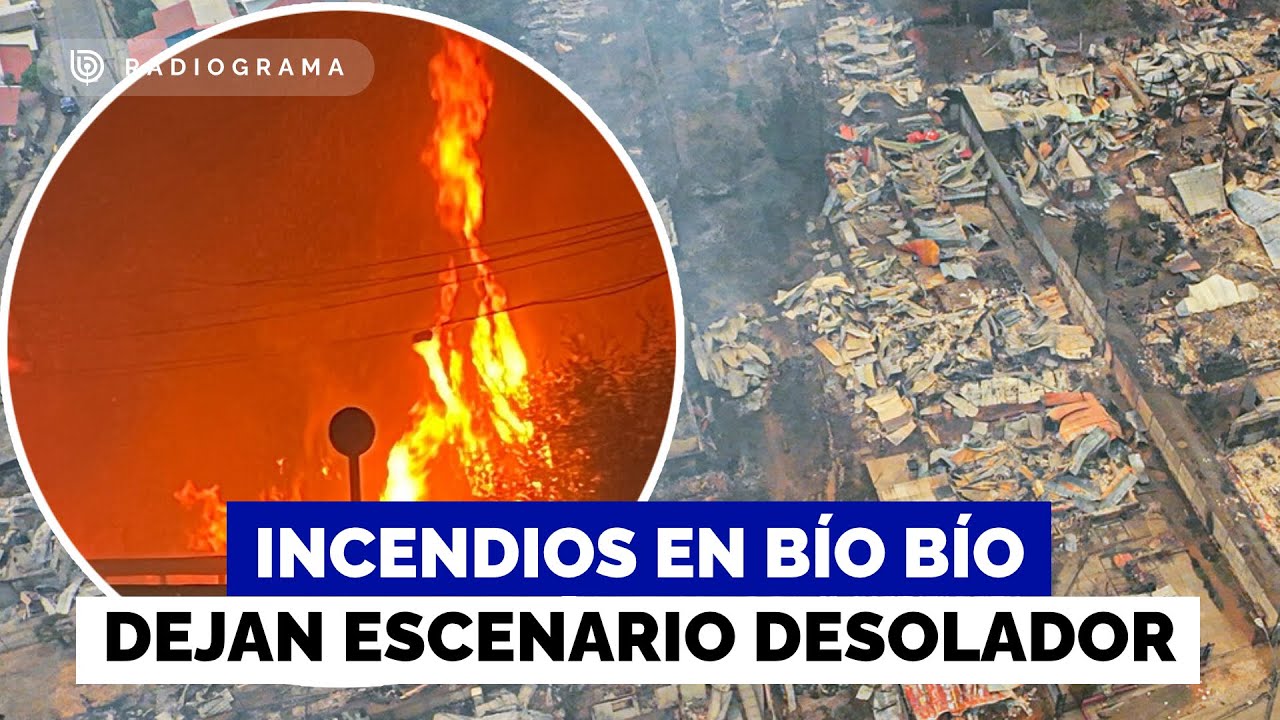 Catástrofe en el Bío Bío: La devastación que han dejado los incendios que afectan a la región