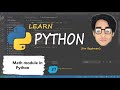 Python Tutorial for beginners [Hindi] -27 || math module in python | python programming