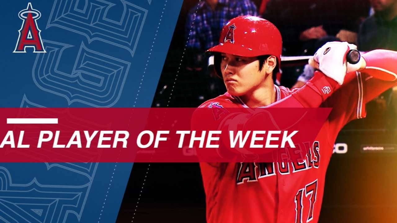 Shohei Ohtani Named Al Player Of The Week Youtube