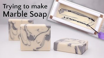 Charcoal Marble Soap Making