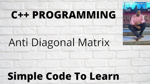 ANTI DIAGONALS OF THE MATRIX C++ || Microsoft Interview Questions || Print Matrix Diagonally