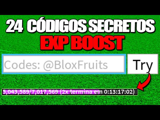 13 Códigos de 2x XP para resgatar no Blox Fruits hoje (Blox fruit