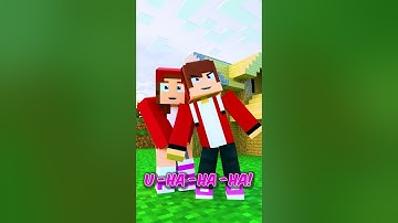 When Minecraft animation JJ and Mikey Showing Power Of Laugh:KA-KA-KA-KA! #minecraft #shorts