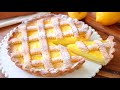 CROSTATA AL LIMONE 🍋 Pasta Frolla e Crema Pasticcera Senza Uova - Ricetta facilissima