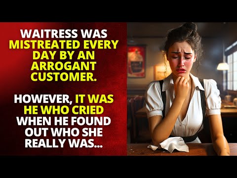 THE WEALTHY MAN HUMILIATED THE POOR WAITRESS, BUT IT WAS HE WHO CRIED WHEN HE FOUND OUT WHO SHE WAS