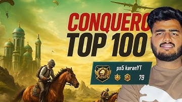 🔥Conqueror Lobby Rank Push to Top 100!  HACKERS IN MY LOBBY | Insane Gameplay & Clutches!  #BGMILIVE