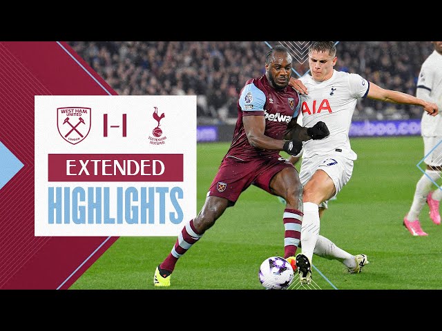 Extended Highlights | Spoils Shared In London Derby | West Ham 1-1 Tottenham | Premier League