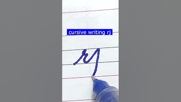 How to write small letter rj | Cursive writing a to z #cursivewriting #handwriting  #shorts #cursive