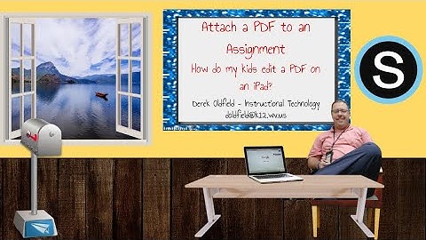 Attach a PDF to Schoology Assignment for iPad