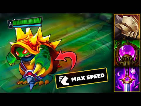 Rammus moves SO fast he can jump across the map...