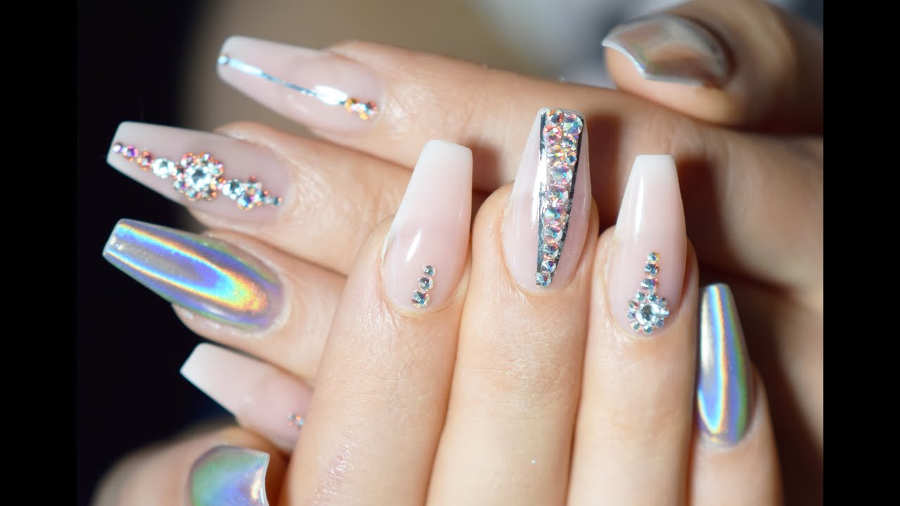 hard gel nail design