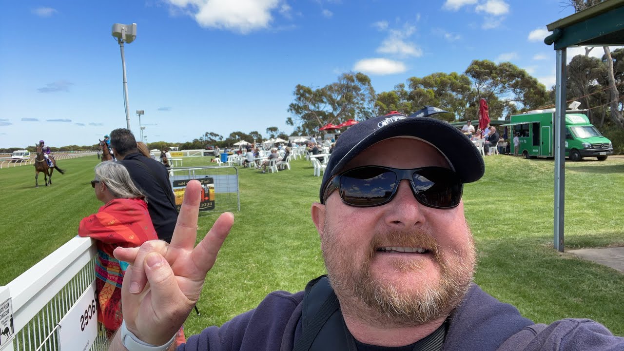 Human horse race at the Kangaroo Island races YouTube