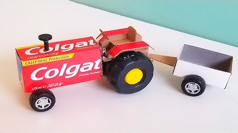 How To Make Colgate Box Tractor Electric Tractor