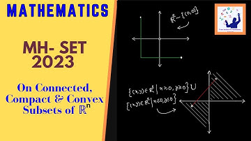 Interesting question on Connected, Compact & Convex Subsets of R^n | MH SET 2023 | Mathematics