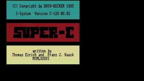 C128 COMMODORE 128 super c 128 data becker 1985 v3.02 g64 zip