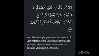 Surah An-Nahl Ayat 78