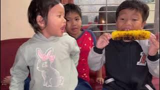 Enaknya Malam2 Bakar Jagung di Villa Puncak