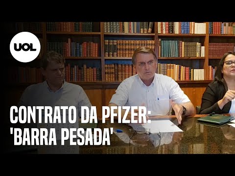 Bolsonaro volta a criticar contrato de vacinas da Pfizer contra covid-19: 'Barra pesada'