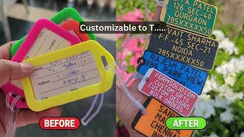 Personalized Luggage Tags by FormSolid