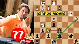 Jab MAGNUS CARLSEN sirf 25 Moves me Game ko hare