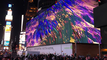 Google LED Display in NYC Times Square
