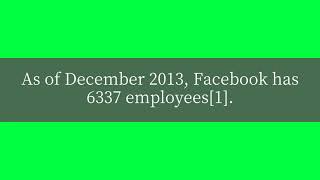 How many employees does Facebook have?