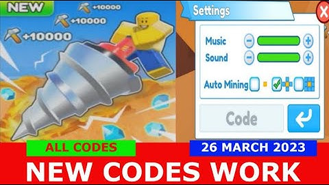*NEW UPDATE CODES* [UPDATE 2] Clicker Mining Simulator ROBLOX | ALL CODES | March 26, 2023