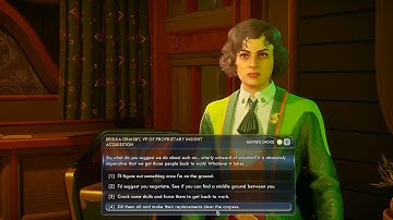 When You Choose Most Bloodthirsty Dialogue Option with Auntie Cleo’s Managers | The Outer Worlds 2